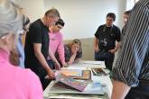 Panel of judges selecting works